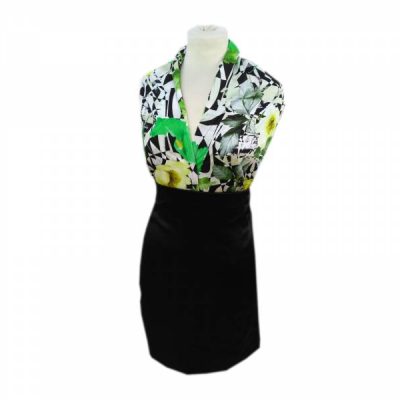 Tessuto abbigliamento a fantasia geometrica e floreale 6