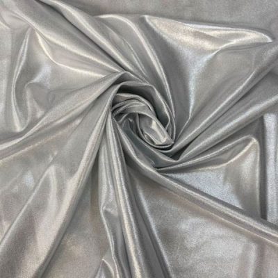 Lycra argento metallizzato Alt. 150 cm