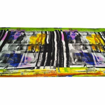 Tessuto abbigliamento in raso fantasia moderna 4