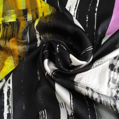 Tessuto abbigliamento in raso fantasia moderna 8