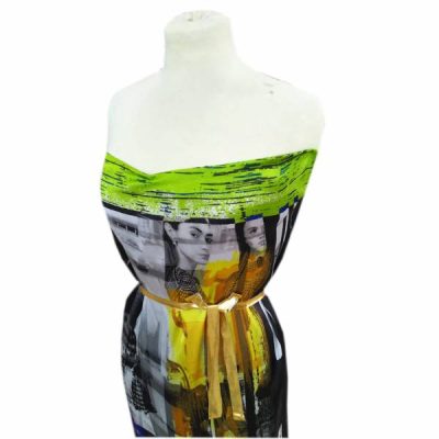 Tessuto abbigliamento in raso fantasia moderna 3