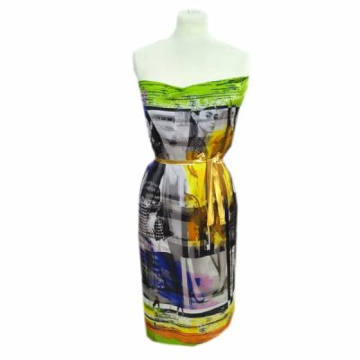 Tessuto abbigliamento in raso fantasia moderna 2