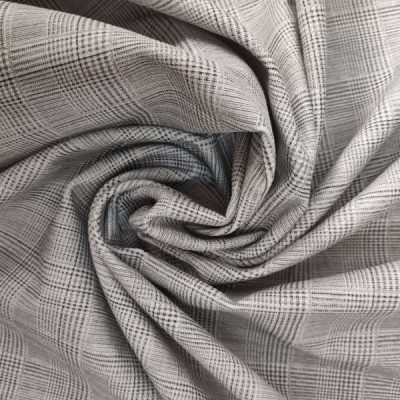 Tessuto in 100% cotone fantasia Principe galles - Alt.150cm