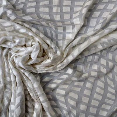 Maglina effetto optical devor&egrave; bianco 1