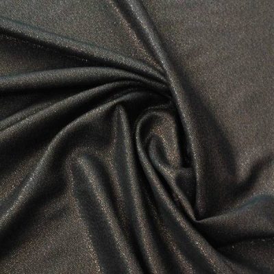 Tessuto ad effetto finemente glitterato marrone 1