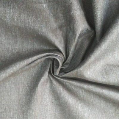 Tessuto abbigliamento Lino sfumato grigio grafite Alt.150 cm