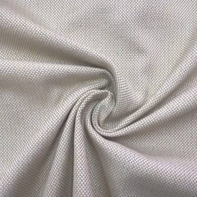 Tessuto Arredo Misto cotone con trama a punti - bianco e tortora Alt.290 cm