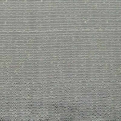 Tessuto arredo misto cotone elegante con trama luminosa in rilievo al metro argento 2