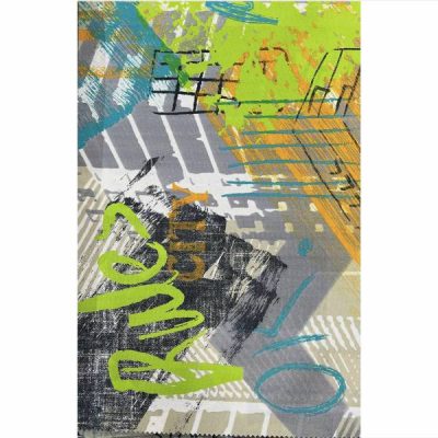 Tessuto da Arredamento Fantasia Moderna Graffiti Alt.150 cm