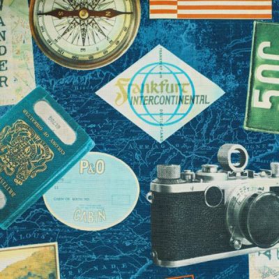 Tessuto per Arredamento Moderno a fantasia  Alt.150 cm - Varianti Grigio e Blu