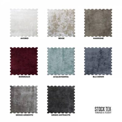 Tessuto cinigliato tinta unita - 8 varianti Alt.140cm