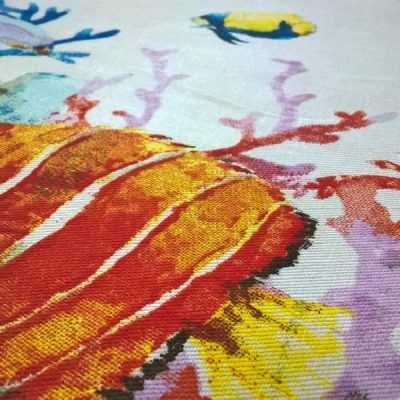 tessuto in cotone stile marinaro per tovaglie e cuscini multicolor al metro dettaglio 1