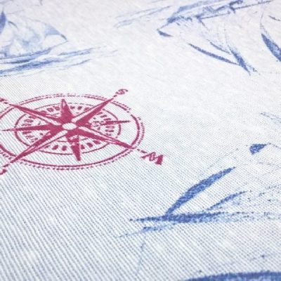 Tessuto in cotone per tovaglie e arredamento marinaro con barche al metro 3