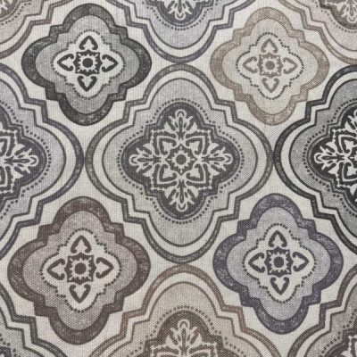 Tessuto d'arredo con fantasie arabesche colori neutri 2