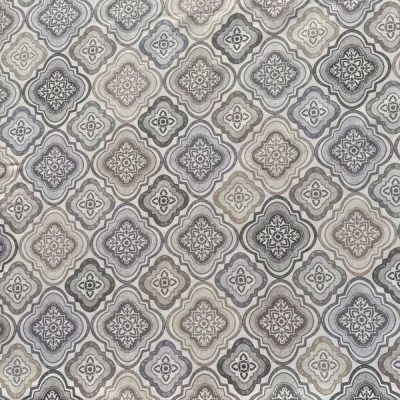 Tessuto d'arredo con fantasie arabesche colori neutri 4