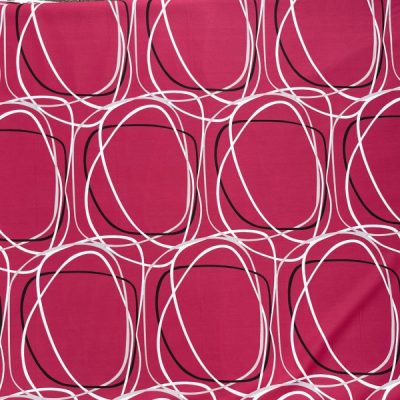 Tessuto d'arredo moderno a curve su sfondo magenta profondo 4