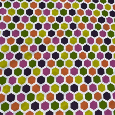 Tessuto d'arredo moderno nido d'ape multicolor 4