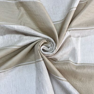 Tessuto da arredamento con righe grandi colore tortora bianco 4