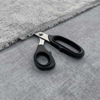 Tessuto da arredamento cinigliato grigio medio melangiato 4