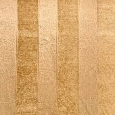 Tessuto da arredamento con righe grandi colore cammello e oro perlato 5
