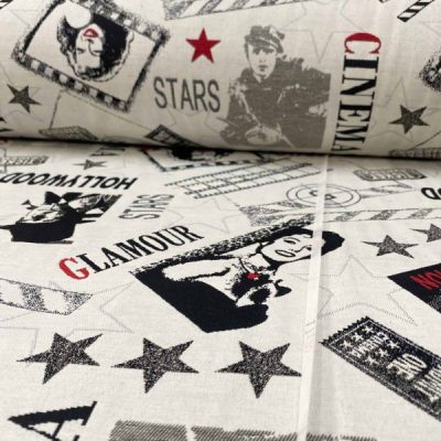 Tessuto da arredo Gobelin americano multicolore - Alt. 280 cm