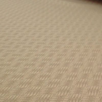 Tappezzeria effetto intrecciato in cotone beige 1