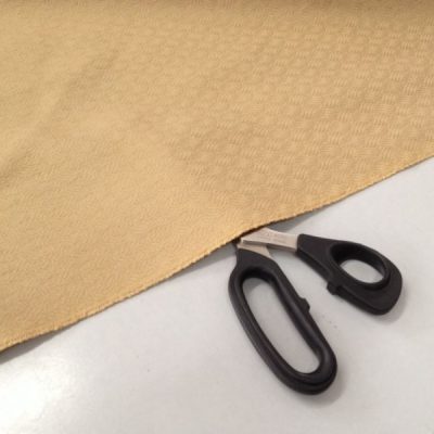 Tappezzeria effetto intrecciato in cotone beige 4