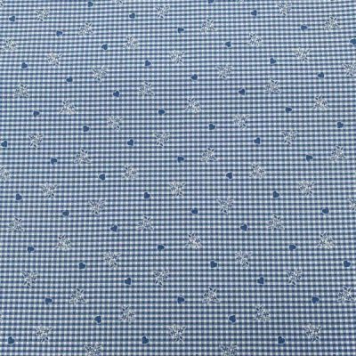 Tessuto double face senza tempo azzurro bianco 1