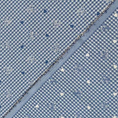 Tessuto double face senza tempo azzurro bianco 3