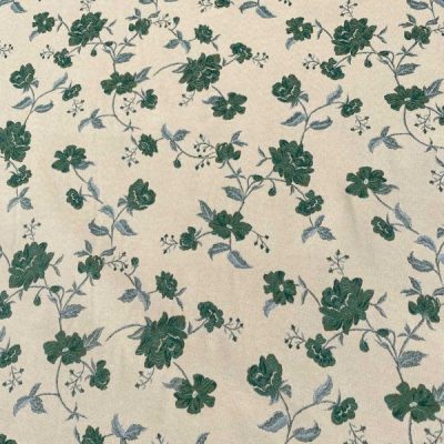 Tessuto double face senza tempo verde panna 3