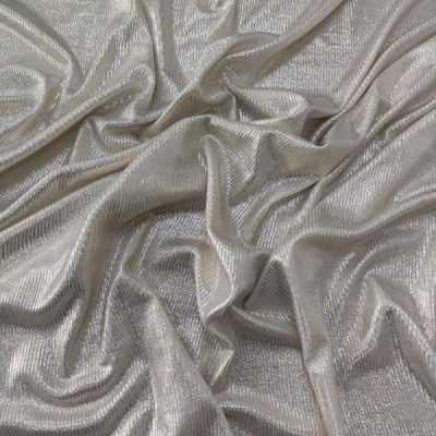 Tessuto elasticizzato metallizzato a costine Alt.160 - 3 Varianti