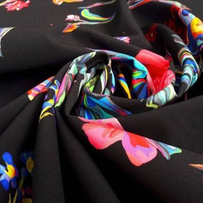 Tessuto fantasia floreale esotica 1