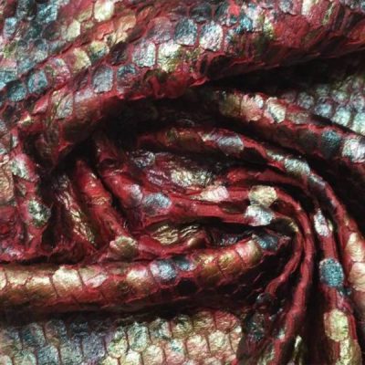 Tessuto gommato al tatto beige bordeaux 5