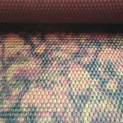 Tessuto gommato al tatto beige bordeaux 3