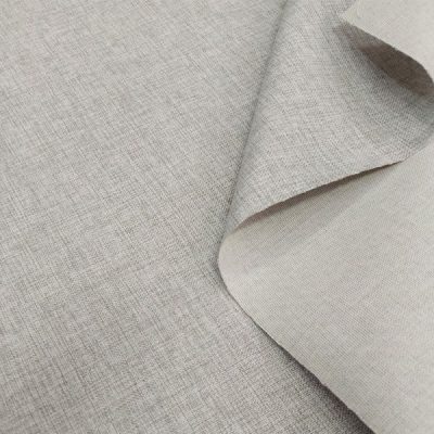 Tessuto idrorepellente antimacchia melange per arredamento al metro grigio 3