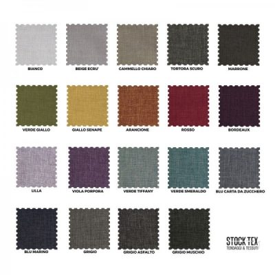 Galleria varianti colore tessuto idrorepellente antimacchia melange per arredamento al metro 1
