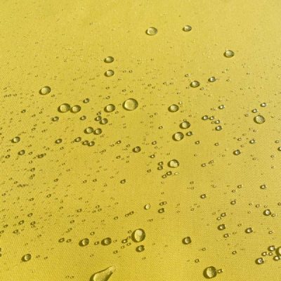 Tessuto idrorepellente da arredo color giallo teflon 2