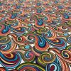Tessuto idrorepellente multiuso Pop Art retro - Alt. 280 cm