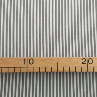 Cotone a righe grigie - bianco Alt.150cm