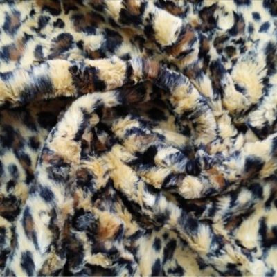 Pelliccetta ghepardata - marrone e nero Alt.150cm