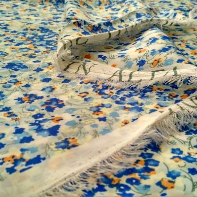 Raso a fiorellini per abbigliamento mutlicolor 3