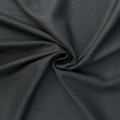 Tessuto da arredamento casa intrecciato nero antracite 3