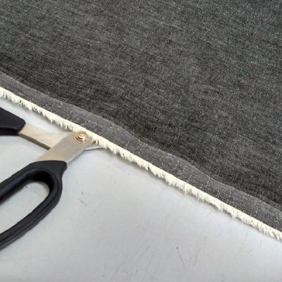 Tessuto jeans leggermente elasticizzato per abbigliamento grigio 3