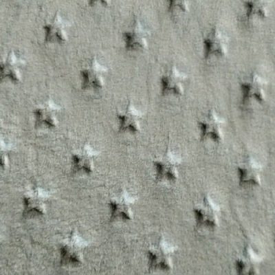 Minky con fantasia a stelle in rilievo azzurro 1