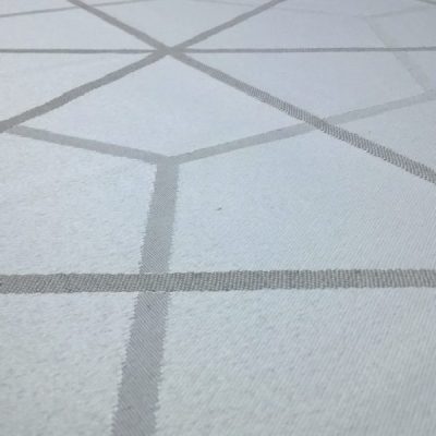 Tessuto da arredamento misto cotone motivo geometrico triangoli 6