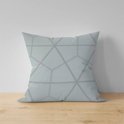 Tessuto da arredamento misto cotone motivo geometrico triangoli 4 mockup