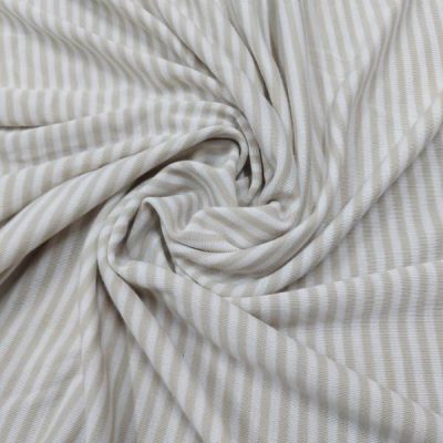 Tessuto morbido a righe beige marrone - Alt.160cm