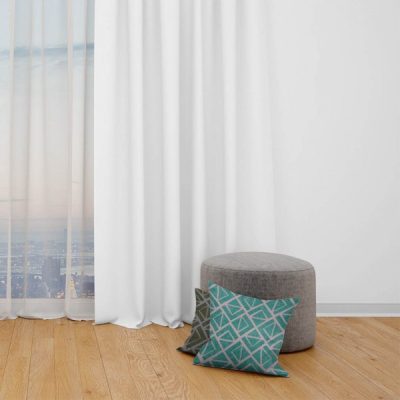 Mockup Tessuto arredo casa misto cotone motivo geometrico 1