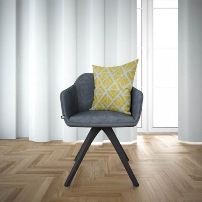 Mockup Tessuto arredo casa misto cotone motivo geometrico 2