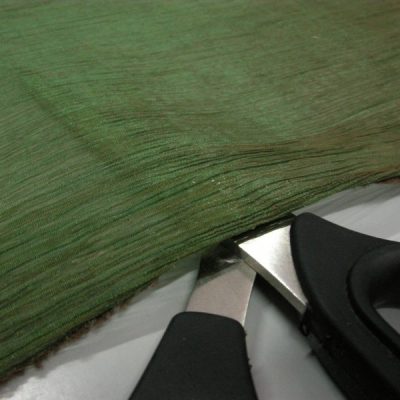 Organza con goffrata azzurro verde 1